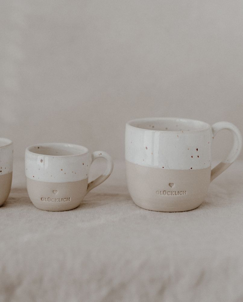 Eulenschnitt Cappuccino Tasse Glücklich One Size