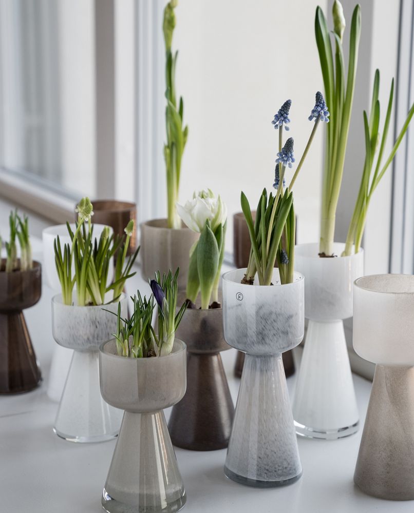 ERNST Vase / Kerzenhalter glas 20 cm H