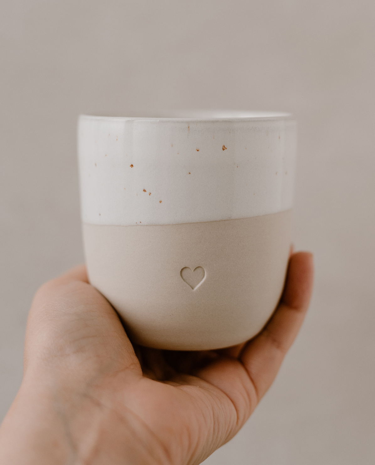 Eulenschnitt Becher Herz klein One Size