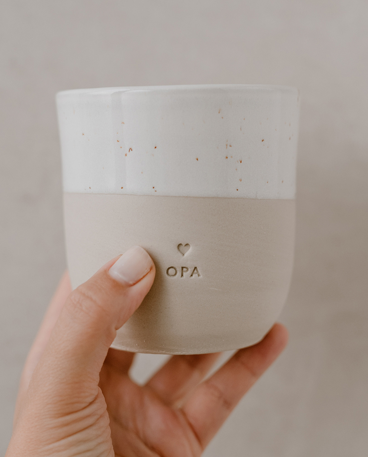 Eulenschnitt Becher Opa One Size