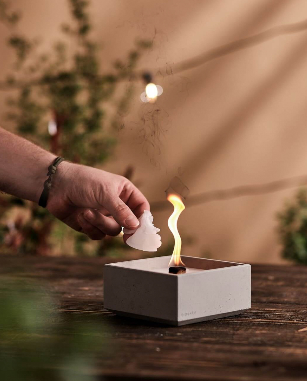 Beske-Manufaktur Betonfeuer MERU 13 x 13 cm