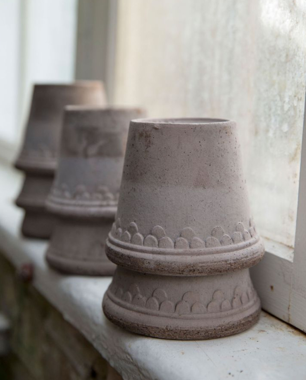 Bergs Potter Blumentopf  Set The Københavner Raw Pot inkl. Untersetzer One Size