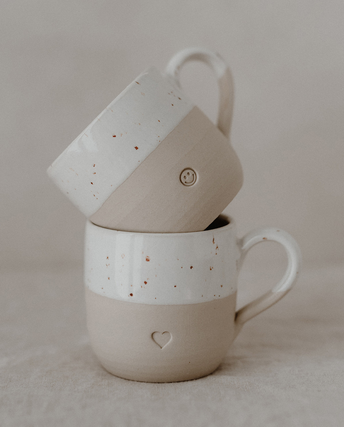 Eulenschnitt Cappuccino Tasse Smiley One Size