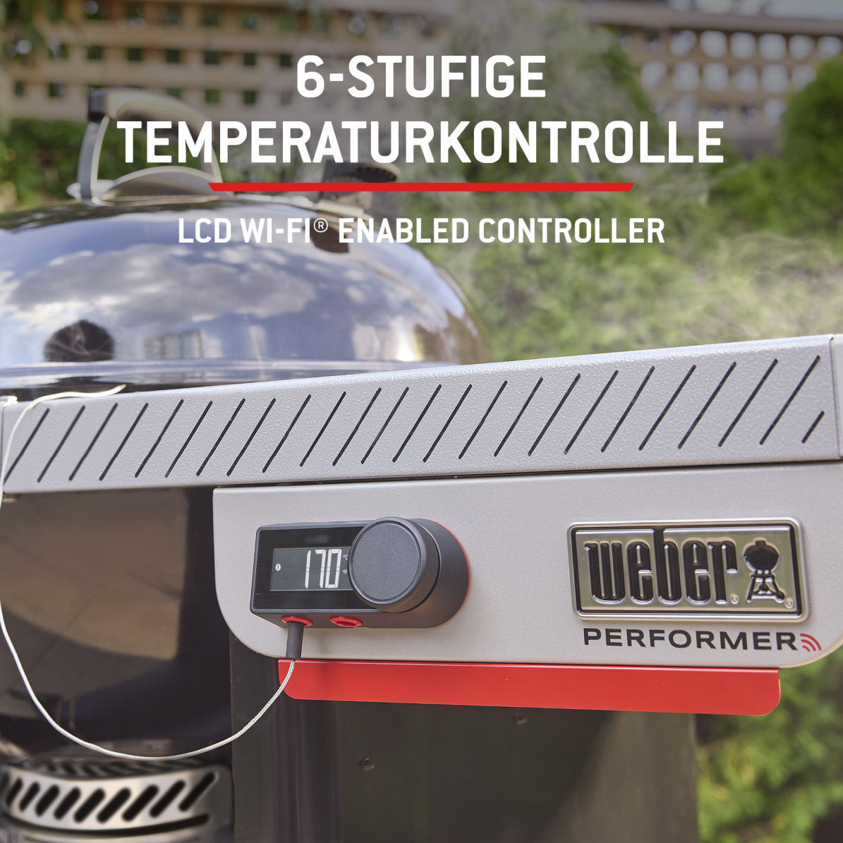 Weber Holzkohlegrill Performer Premium Smart, 57 cm, schwarz (2026)