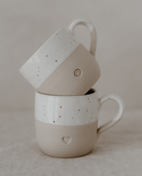 Eulenschnitt Cappuccino Tasse Herz