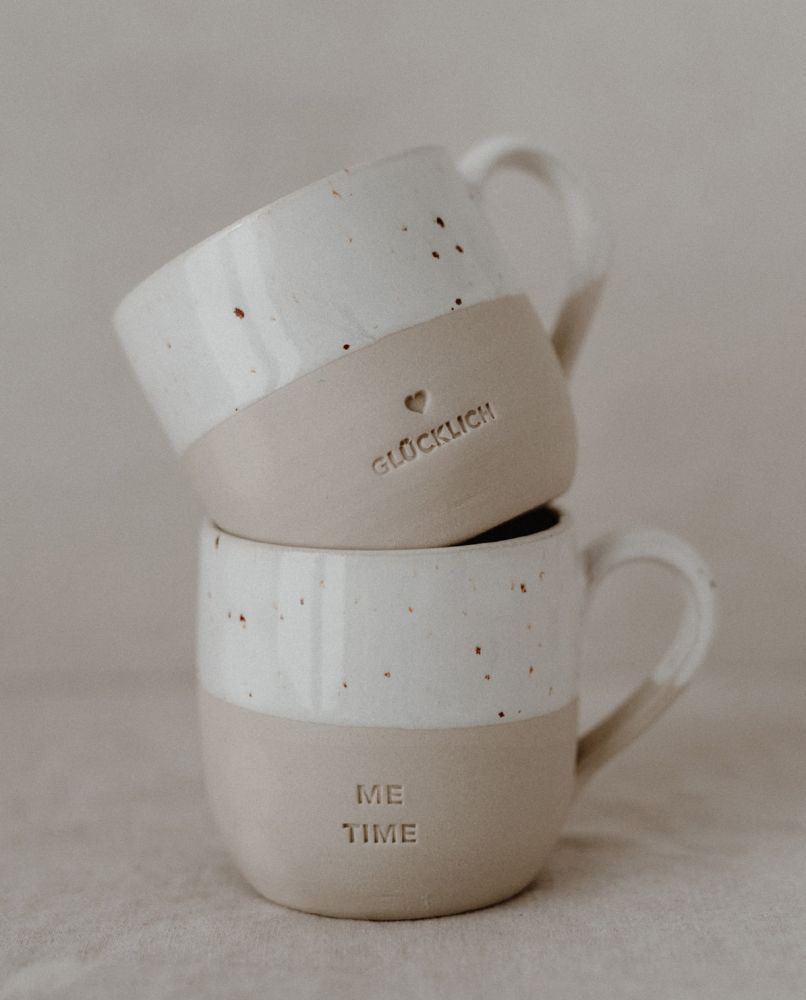 Eulenschnitt Cappuccino Tasse Glücklich One Size