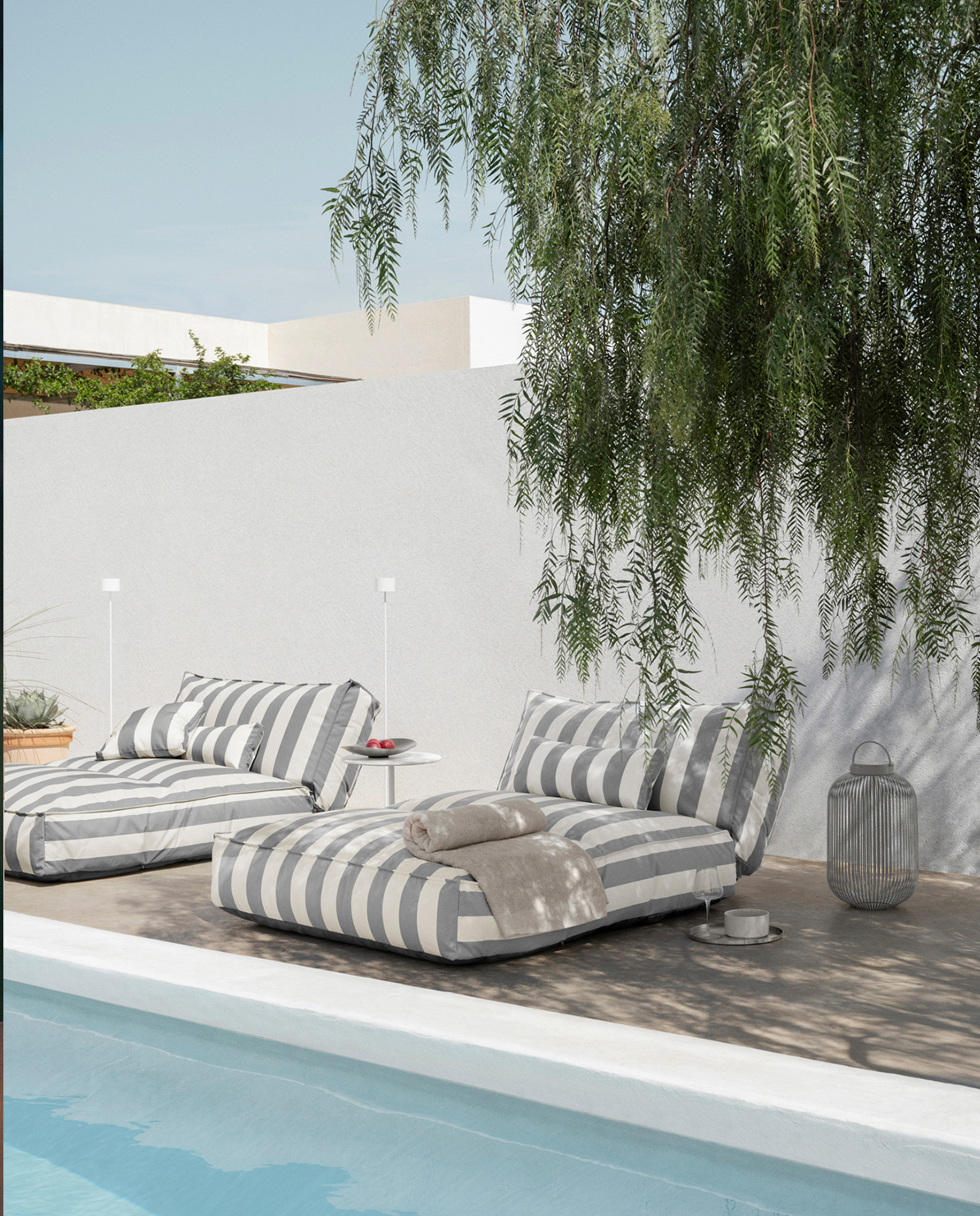 blomus Bett Daybed Stay Outdoor gestreift One Size