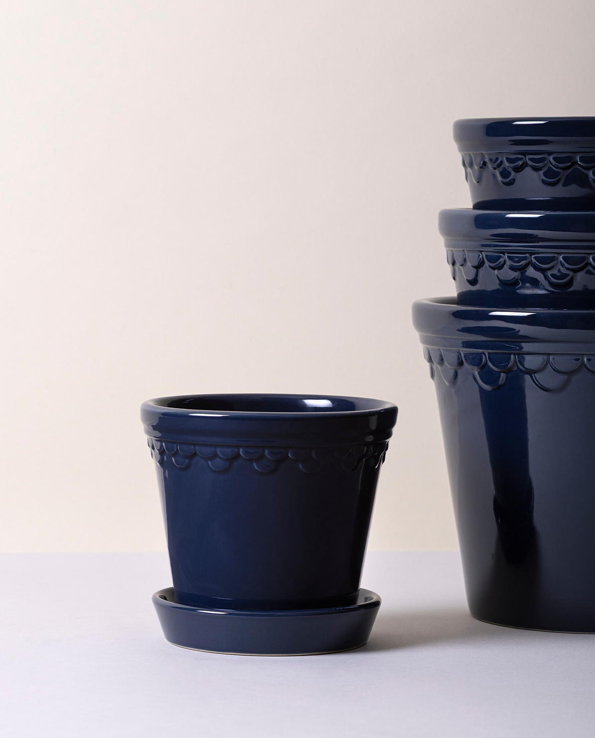 Bergs Potter Blumentopf The Københavner Glazed Pot inkl. Untersetzer ⌀ 10 cm