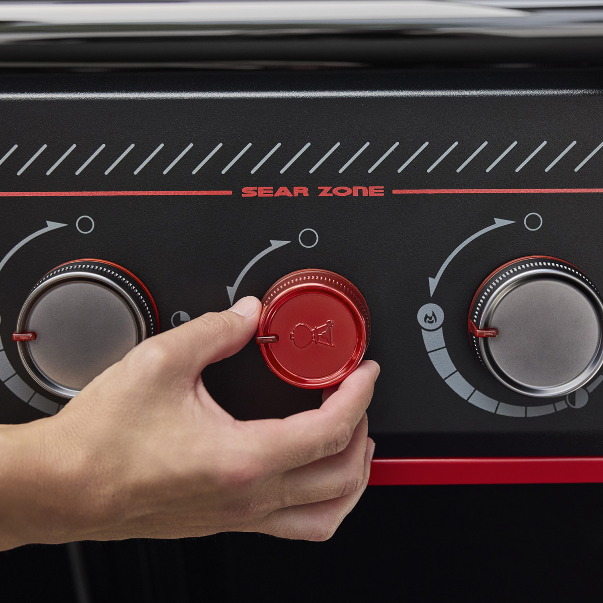 Weber Gasgrill Genesis E-330WR, Stealth Edition, inklusive Drehspieß