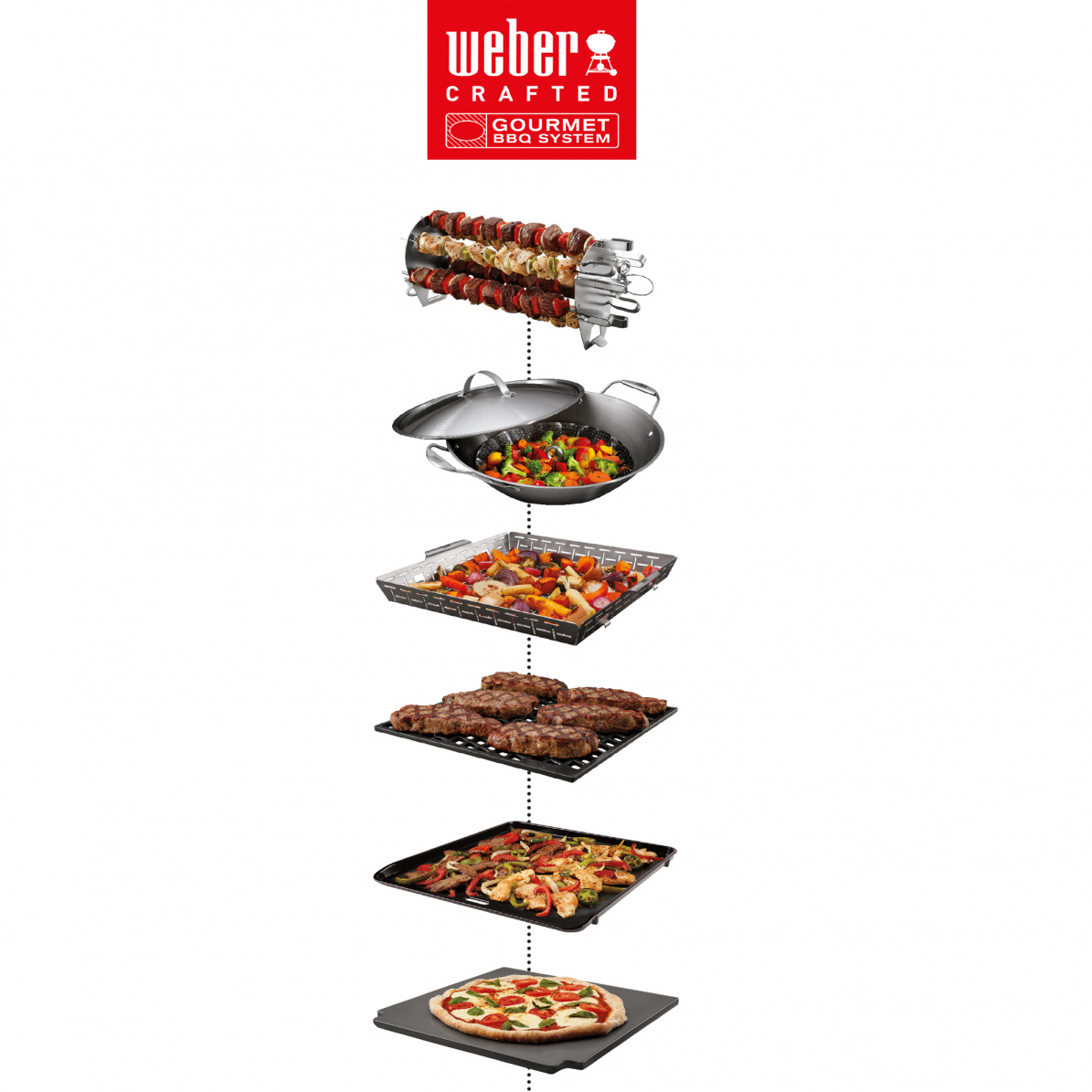 Weber CRAFTED Glasierter Pizzastein - GBS