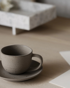 blomus Tasse mit Unterteller KUMI