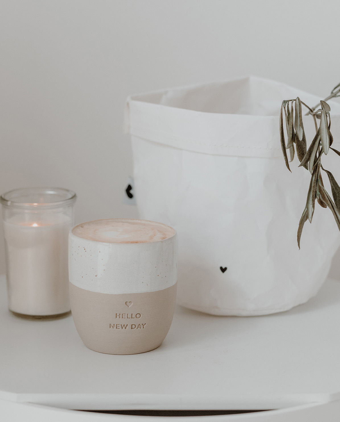 Eulenschnitt Becher Hello New Day One Size