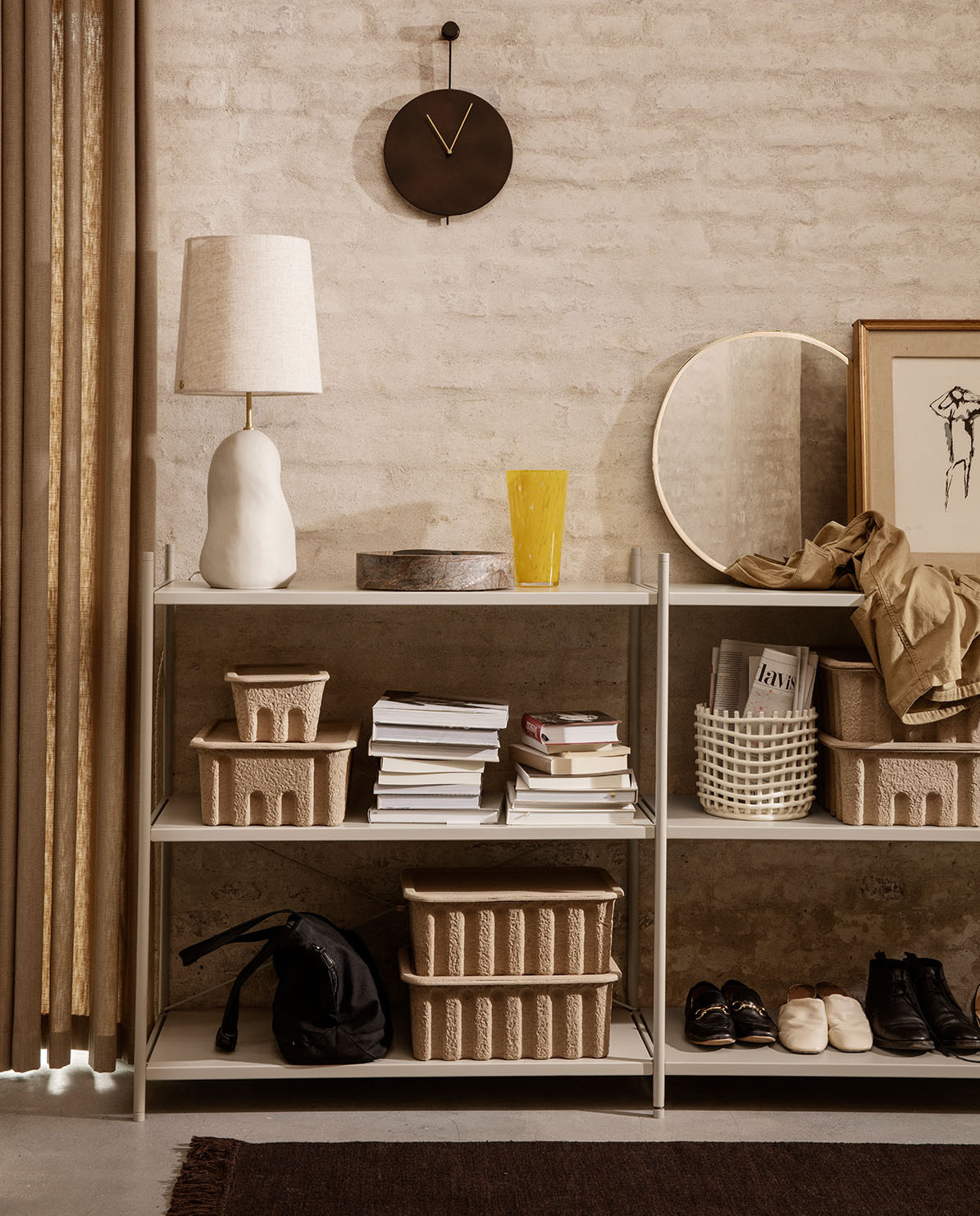 Ferm Living Regalsystem Punctual Fachboden Metall One Size