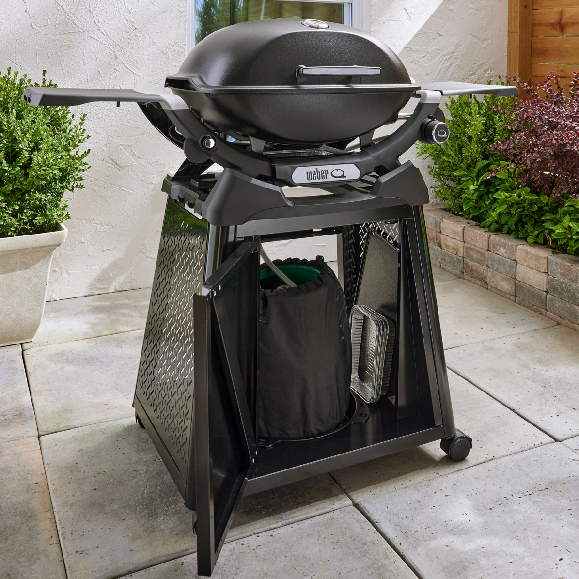 Weber Gasgrill Q 3200N+ mit Rollwagen, Black