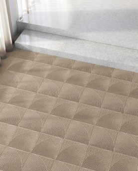 Heymat Teppichfliese horizontal & kreisförmig
