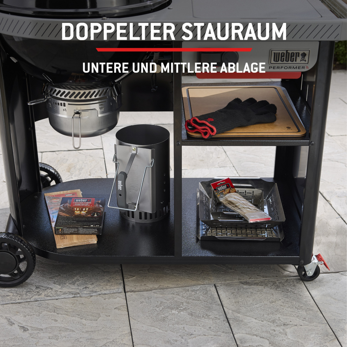 Weber Holzkohlegrill Performer Premium Smart, 57 cm, schwarz (2026)