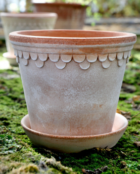 Bergs Potter Blumentopf The Københavner Raw Pot inkl. Untersetzer